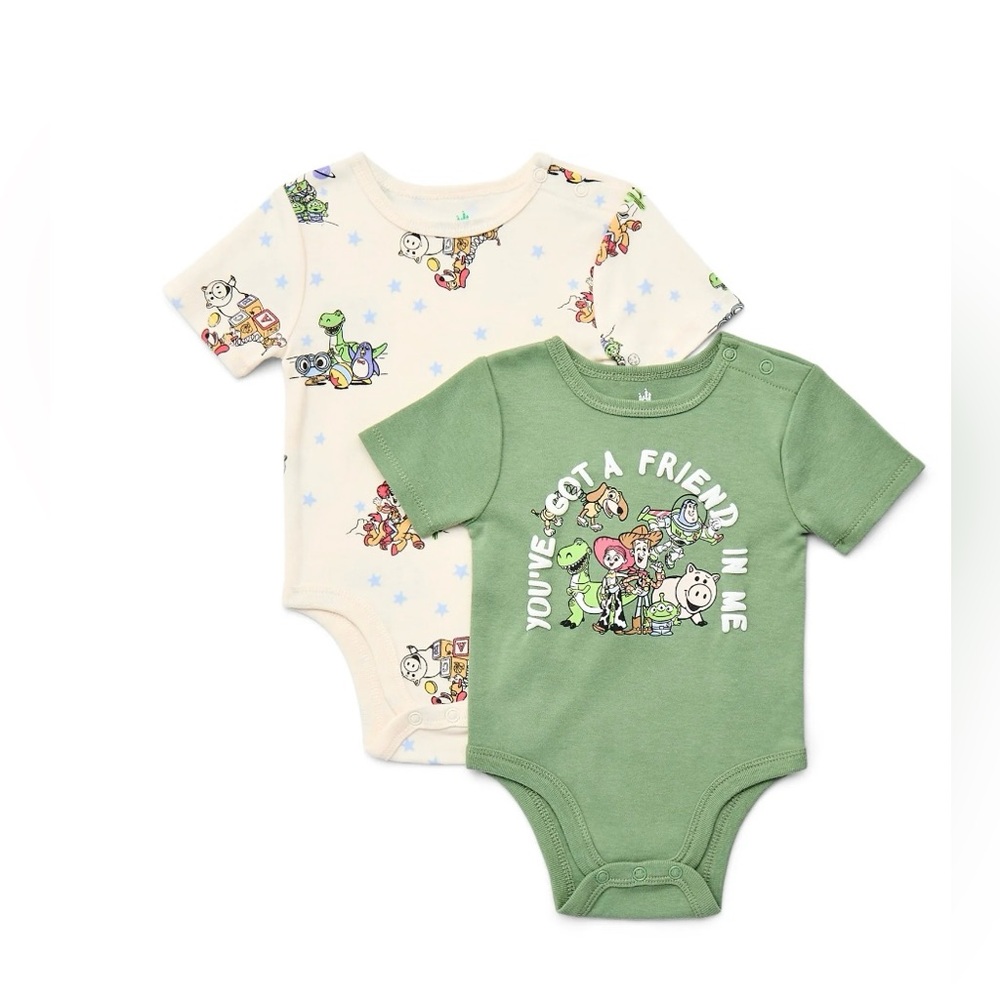 NWT Disney Baby Toy Story Bodysuit Set 18M Woody Buzz Onesies 2-Pack